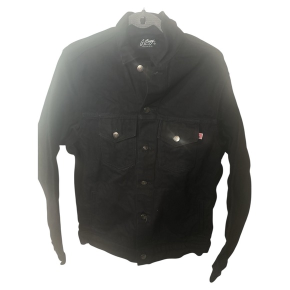 Black Other - G-Eazy The Beautiful & Damned black denim emo jacket. Black Cotton Denim. Sz XL